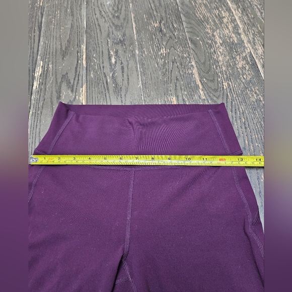 Fabletics High-Waisted PureLuxe Tie-Up Leggings Purple Plum Size X-Small - Picture 5 of 14